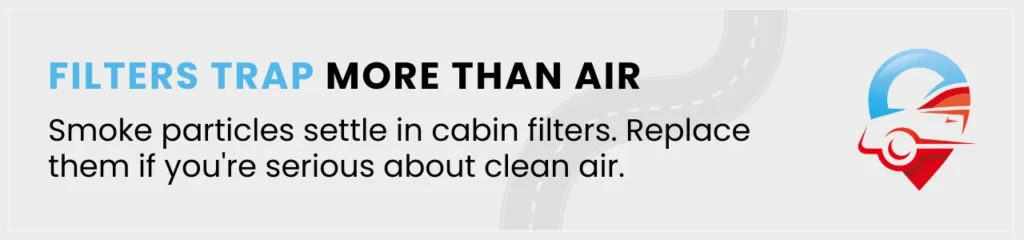 A service tip about replacing cabin filters as part of car odour treatment in Niagara to eliminate hidden smoke residue.