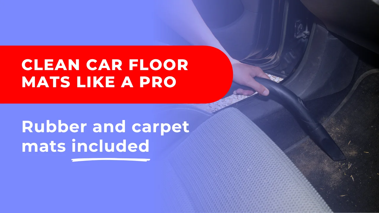 A landscape infographic showing contaminants found in winter slush including road salt, magnesium chloride, silica dust, asphalt particles, brake dust, and organic debris; helping explain why mats require the best way to clean car floor mats during Canadian winters.